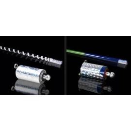 Bastone ad apparizione 90 cm in acciaio - Giallo