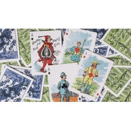 Mazzo di carte Limited Edition Hustling Joe Blue Gilded (Gnome Back) Playing Cards