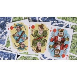 Mazzo di carte Limited Edition Hustling Joe Blue Gilded (Gnome Back) Playing Cards