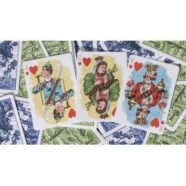 Mazzo di carte Limited Edition Hustling Joe Blue Gilded (Gnome Back) Playing Cards