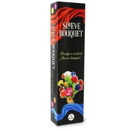 Fiori dal nulla - Realistici - 12 fiori di stoffa realistici - Sleeve Bouquet