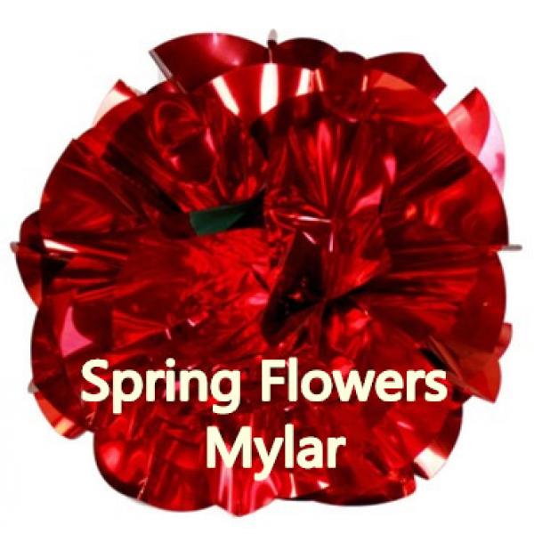 Spring Flowers Mylar - Jumbo - Rosso 42 cm